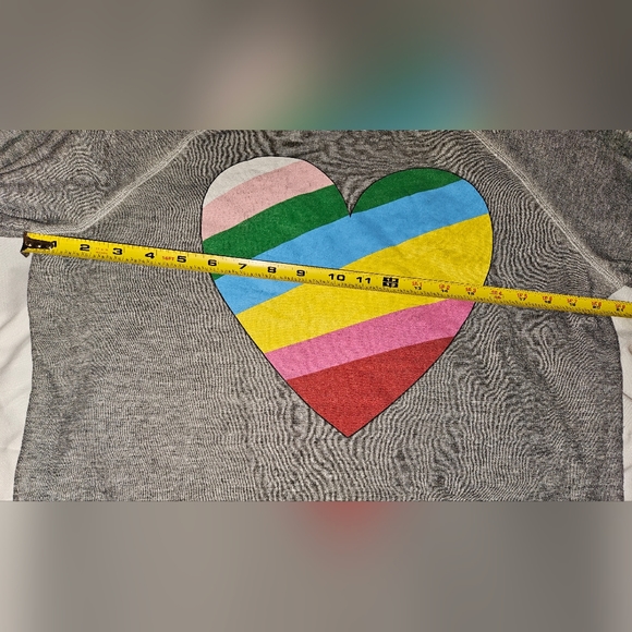 Wildfox Sweatshirt Xs Rainbow Heart Pre-owned - Picture 4 of 5